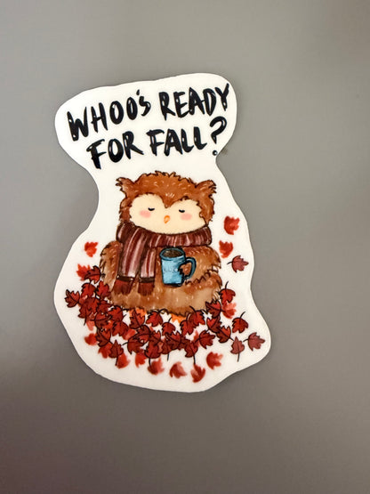 Who’s Ready for Fall? — Owl Sticker